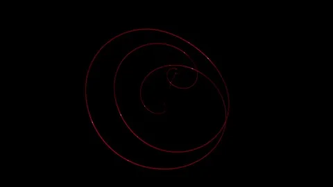 Aizawa attractor looping wire Stock Footage 262495619