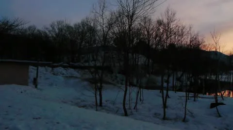 Aizu region of the spring Stock Footage 11067271