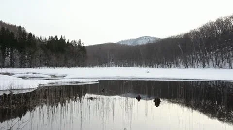 Aizu region of the spring Stock Footage 11067277