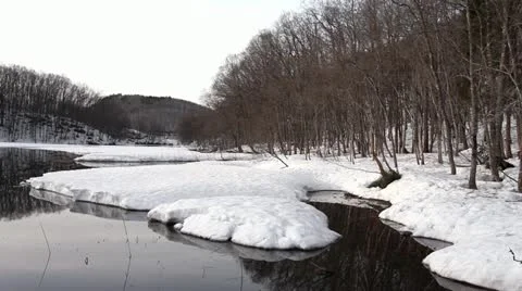 Aizu region of the spring Stock Footage 11067284