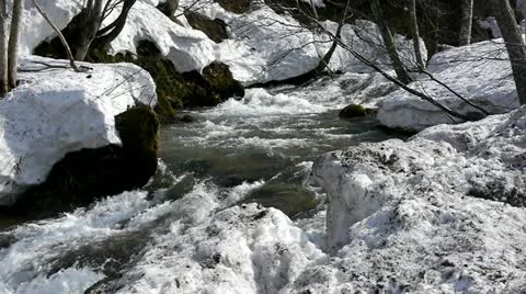 Aizu region of the spring Stock Footage 11067388