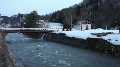 Aizu region of the spring Stock Footage 11067402