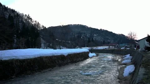 Aizu region of the spring Stock Footage 11067405