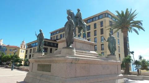 Ajaccio statues Stock Photos
