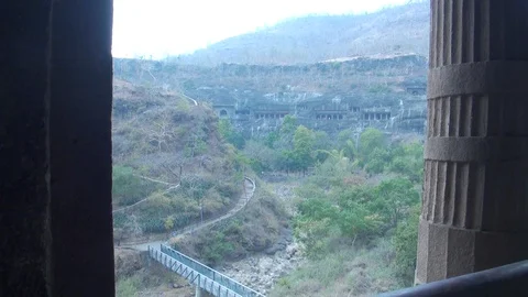 AJANTA CAVES 스톡 동영상 128453406