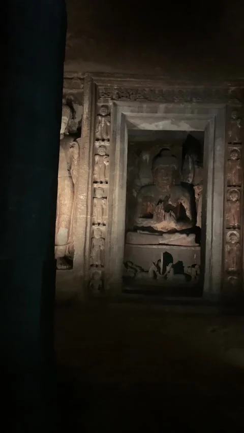 The Ajanta Caves Stock Footage 322788703