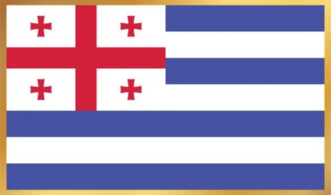 Ajaria Flag Illustration Stock Illustration