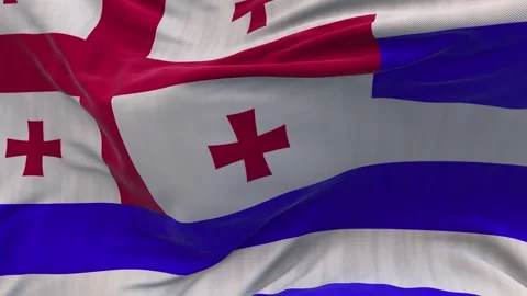 The Ajaria flag is waving. Video stock 297051588