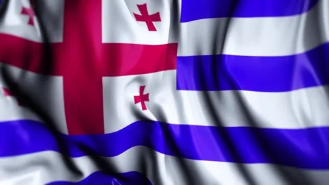 Ajaria WAVING FLAG Video stock 321017933