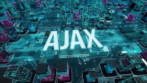 Ajax with digital technology concept Stock Footage 102984915