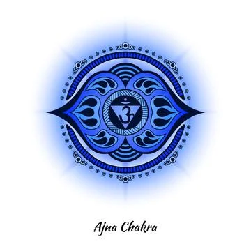 Ajna chakra design Stock Illustration
