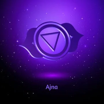Ajna chakra Stock Illustration