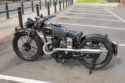 AJS motorcycle Foto stock