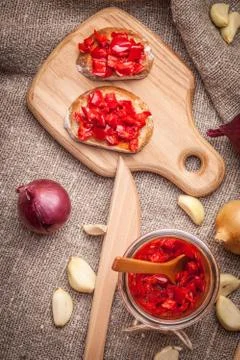 Ajvar. Stock Photos