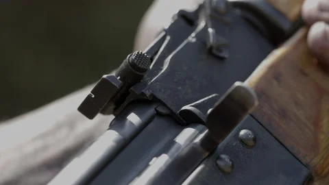 AK-47 in hand Stock Footage 186068695