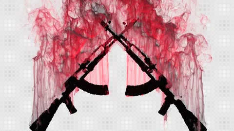 AK-47 Particles Background Stock Footage 242538816
