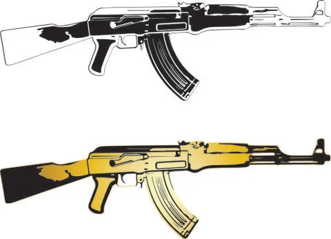 AK-47 Vector Stock Illustration