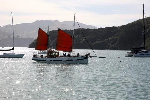 Akaroa Sailing Stock Photos