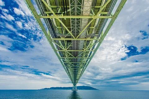 Akashi Strait Bridge Stock Photos