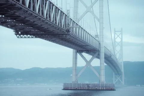 Akashi Strait Bridge Stock Photos
