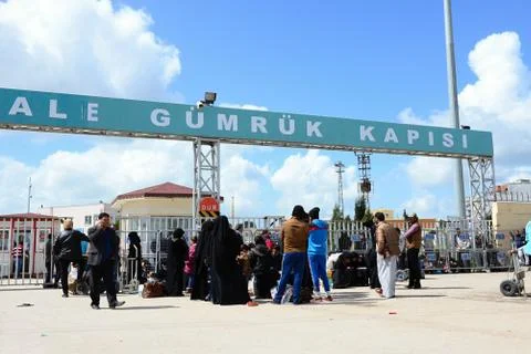 Akcakale - border gate Stock Photos