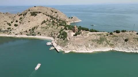 Akdamar Island Van Turkey Stock Footage 242416760