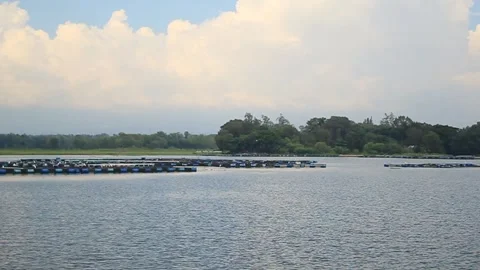 Ake beautiful mountain landscape. Turquoise blue water in Surakarta Idonesia Stock Footage 276226920