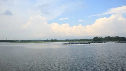 Ake beautiful mountain landscape. Turquoise blue water in Surakarta Idonesia Stock Footage 276226928