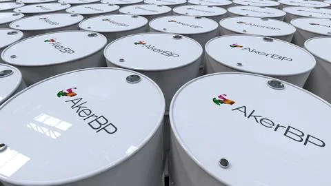 Aker BP Industrial Evolution: Editorial Animation with Company Logo Stock Photos