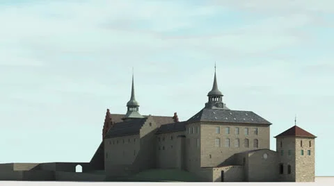 Akershus Fortress Stock Footage 26180349