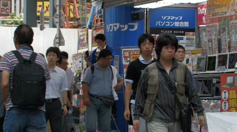 Akihabara District, Tokyo Stock Footage