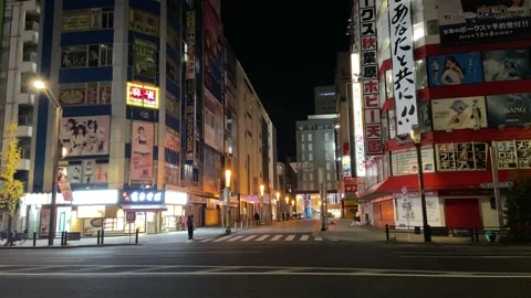 Akihabara night Stock Footage 148008011