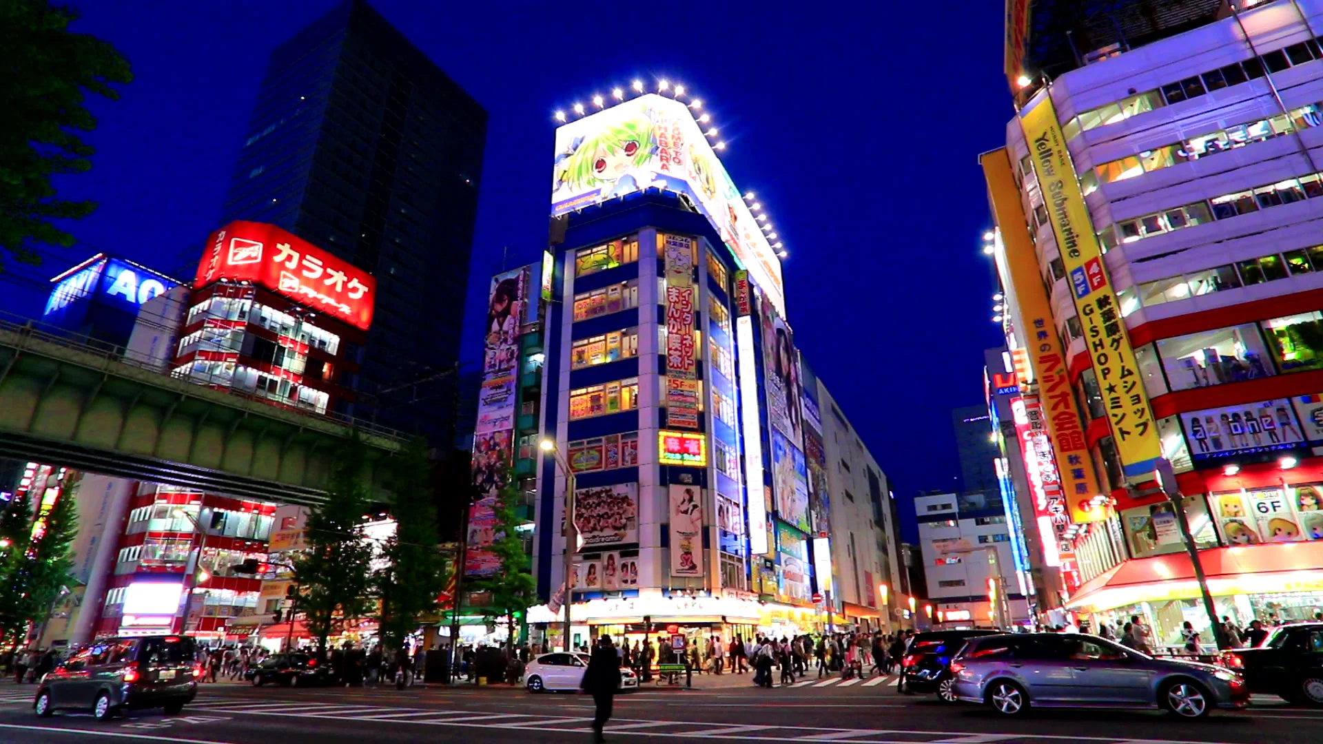 Akihabara at night,Tokyo,Japan