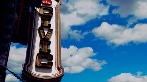 Akron Civic Theater Timelapse Stock Footage 24585122