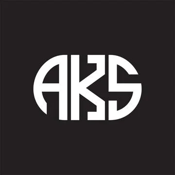 AKS swoosh logo design vector template | monogram logo | abstract logo |  wordmark logo | lettermark logo | business logo | brand logo | flat logo.  Stock Vector | Adobe Stock