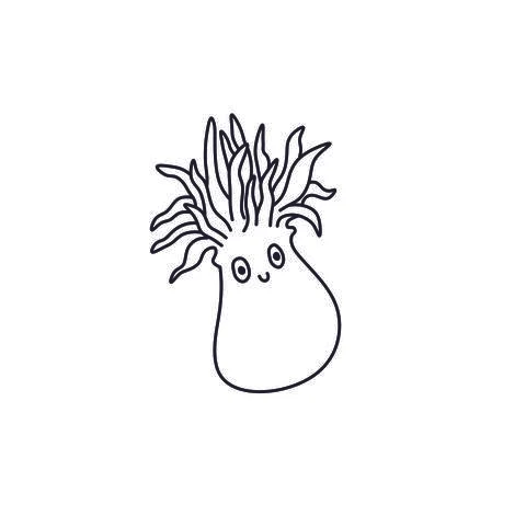 Aktinia Stock Illustration