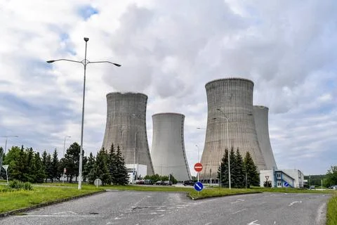  AKW Mochovce, Kernkraftwerk, Slowakei 18.05.2019, Mochovce, SVK, AKW, Ato... Stock Photos