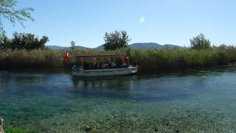 Akyaka Azmak river. Stock Footage 295096805