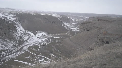 Akyaka Canyon at Kars in Turkey. Stock Footage 144084714