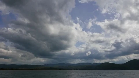 Akyaka Coastline on a Cloudy Day (Time Lapse) Video stock 84804874
