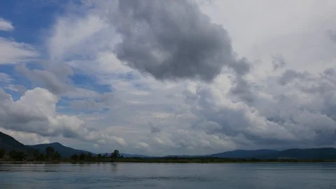 Akyaka Coastline on a Cloudy Day (Time Lapse) Stock Footage 86042934