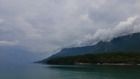 Akyaka Sea View (After the Rain) Stock Footage 76936616