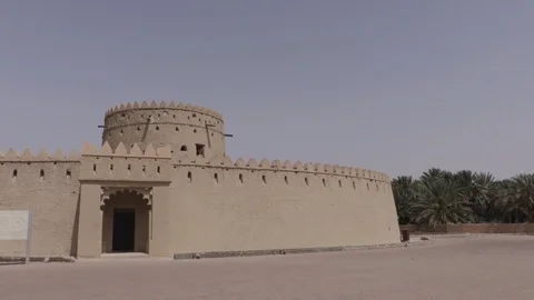Al Ain Castle Pan Stock Footage 89347912
