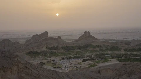 Al Ain Mountains Timelapse 4K Stock Footage 89498745