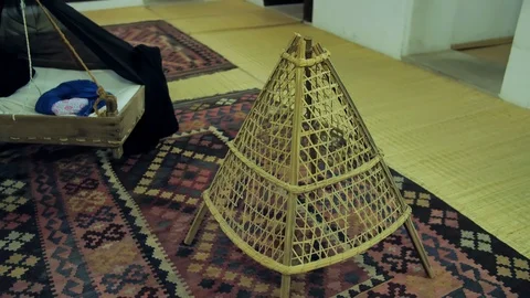 Al Ain, UAE - December 15, 2019: Rooms inside Zayed bin Sultan Al Nahyan Museum Stock Footage 125640404