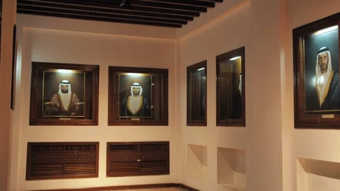 Al Ain, UAE - December 15, 2019: Zayed bin Sultan Al Nahyan Museum in Al Ain. Stock Footage 125741949