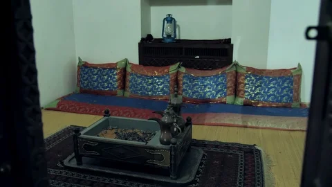 Al Ain, UAE - December 15, 2019: Rooms inside Zayed bin Sultan Al Nahyan Museum Stock Footage 125742089
