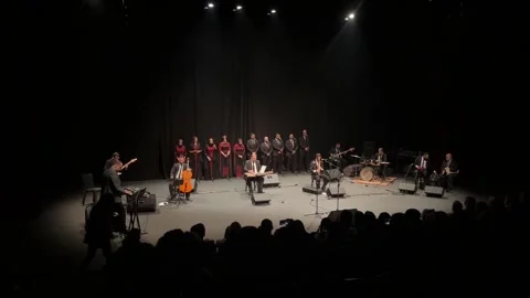 The Al Aqsa Lovers band performs in Beirut on the occasion of the International  Stock Footage 322685345