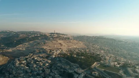 Al-Aqsa Mosque, also known as Al-Aqsa and Bayt al-Maqdis dome of the rock Vídeo Stock 83421997