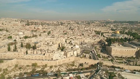Al-Aqsa Mosque, also known as Al-Aqsa and Bayt al-Maqdis dome of the rock Vídeo Stock 83422162